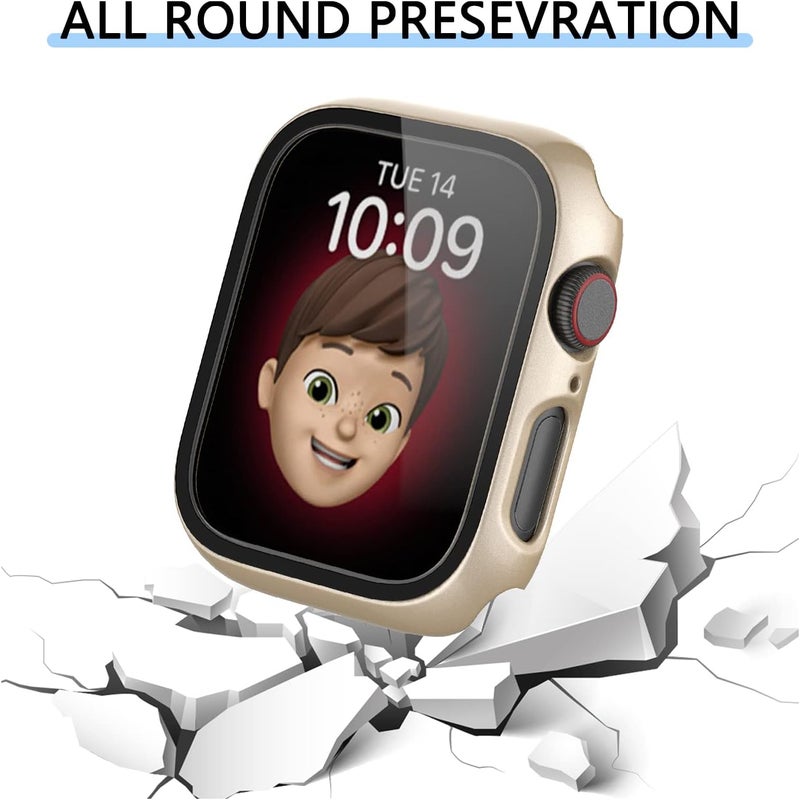 Rontion 6 Pack Hard PC Case for Apple Watch 38mm Series 3/2/1 with Tempered Glass Screen Protector, Ultra-Thin Scratch Resistant Full Protective Bumper Covers for iWatch 38mm Accessories - Image 3